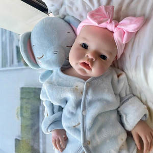 Muñecas Bebé Reborn de Silicona Suave Realistas de 20 Pulgadas, Juego Completo de Moda, Muñecas Recién Nacidas Realistas para Niñas y Niños - Product Image 1