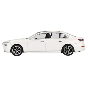 DCD Mini GT 1/64 modellino di auto per BMW I7 XDrive60 Limited Edition in minerale bianco metallizzato DC fonte di alimentazione