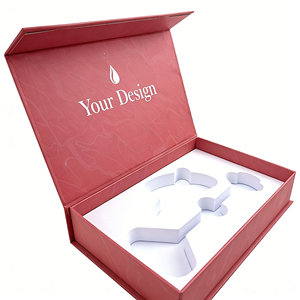 กล่องของขวัญแม่เหล็กสีดำด้านสำหรับบรรจุภัณฑ์น้ำหอม กล่องกระดาษแข็งพับได้สุดหรูสำหรับเครื่องสำอาง - Product Image 3