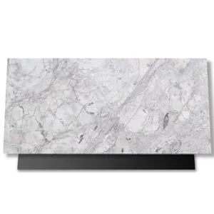 Pedra polida natural de alta qualidade e melhor preço, super branco quartzite para bancada de cozinha