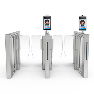 Portillon tournant demi-hauteur avec barrière pivotante, contrôle d'accès par reconnaissance faciale pour aéroports, option TCP/IP - Product Image 1