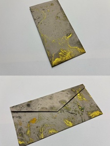 Mạ Vàng <span class=keywords><strong>letterhead</strong></span> tùy chỉnh sang trọng giấy đám cưới thẻ phong bì quà tặng bao bì dập nổi phong bì với kết cấu - Product Image 4