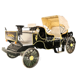Horse Carriage Vintage Electric Royal Carriage Elegant Horse-Drawn Sightseeing Car for Sale Elegant and Royal <b>Awning</b> Car - Product Image 2