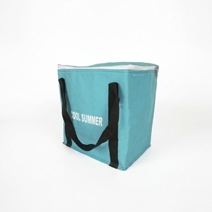 Bolsa Térmica Aislante de Tela No Tejida Reciclada Personalizada de Proveedor Chino, Bolsa Grande para Hielo con Película de Aluminio para Alimentos Congelados y Almuerzo - Product Image 3