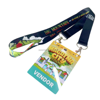 Nouveau style – Cartes d'accès professionnelles personnalisées pour événements d'entreprise, porte-badges en PVC imprimés par transfert thermique, avec cordon en nylon noir
