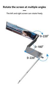 16inch Fopo Triple Portable <strong>Monitors</strong> Aluminum Alloy Shell Type-C One-Cable Solution for Laptop PC Mobile Office - Product Image 2