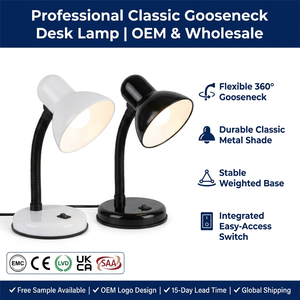 Gooseneck High Brightness Flexible Hose Old Fashion Industrial Task Working Lamp Table Desk Light for Workbench Drafting - Product Image 1