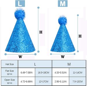 Có Thể Điều Chỉnh 'Chúc Mừng Sinh Nhật Thiết Kế Đảng Hat Với Pom Poms Cho Giáng Sinh Halloween Lễ Phục Sinh Lễ Kỷ niệm Đảng Trang Trí - Product Image 2