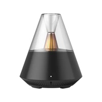 Difusor de Aroma Ultrasónico USB Portátil, Difusor de Aroma Eléctrico con Simulación de Lava Volcánica para Yoga y Relajación en el Hogar, Humidificador