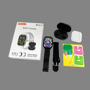 WK97 Combo Smart Watch Build A Funny Game Wristband Calculator Function Full Touch Screen TWS Headset WK97 Watch PK T900 Ultra 2