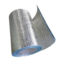 Isolation en mousse de polyuréthane EPE double face avec dos en feuille d'aluminium, matériaux d'isolation ignifuges