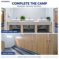 Maison conteneur préfabriquée en kit, bureau modulaire, hôpital, clinique médicale mobile, bâtiment de soins d'urgence VICDOWEX