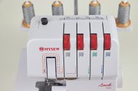 Machine à coudre multifonctionnelle domestique MYSEW M343D 1200 Sti/min, surjeteuse électrique à quatre fils, robuste, avec accessoires