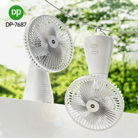 Ventilateur de table suspendu ventilateur de bureau portable longue durée ventilateur de bureau rechargeable affichage numérique rotatif 4000mAh charge USB