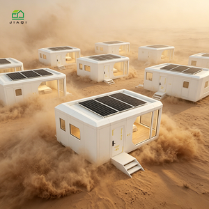 Maison modulaire préfabriquée T3 <span class=keywords><strong>en</strong></span> aluminium optimisée pour le climat chaud, confort optimal par temps de +55°C dans le désert, site <span class=keywords><strong>en</strong></span> Arabie Saoudite - Product Image 1