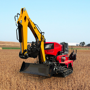 Motoculteur rotatif sur chenilles personnalisé en usine pour usage agricole domestique, excavatrice avec moteur pour <span class=keywords><strong>désherbage</strong></span> des vergers et micro-labour - Product Image 5