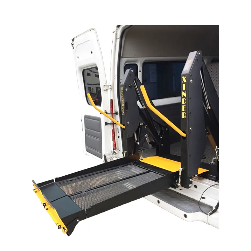 Эмарк и CE сертифицированная электрическая гидравлическая подъемная платформа для инвалидных колясок для людей с ограниченными возможностями пожилого микроавтобуса минивэн с боковой задней дверью автобуса