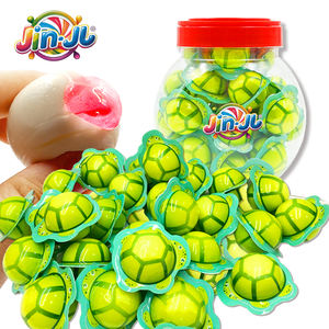 चीनी कैंडी निर्माता, बोतलबंद स्ट्रॉबेरी-स्वाद जेली कैंडी, 50% रस सामग्री, कछुए के आकार की पॉपपिंग कैंडी, पार्टी - Product Image 1