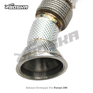 Tubo de Escape Personalizado para Motor Turbo, en Stock, para Ferrari 296 GTB V6 3.0 2021-2024, con Protector Térmico de Acero Inoxidable - Product Image 4