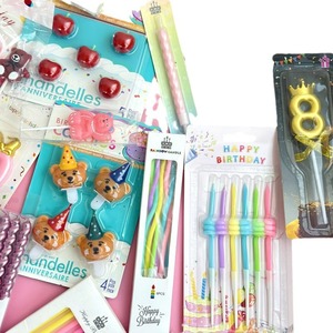 Cartoon Birthday Candles Star Shape Colorful Spiral Heart Party Cake Decoration Baking Supplies - Product Image 5