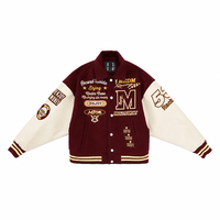Blouson de baseball d'hiver personnalisé, épais et chaud, style streetwear, pour événements sportifs, vente en gros directe usine