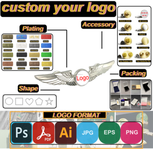 Escudo Familiar 3D Personalizado, Emblema Metálico, Insignia Heráldica de Aleación de Zinc, Diseño Gratuito - Product Image 2
