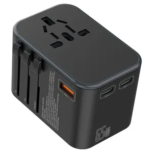 Won travel Us Stecker adapter European Internat ional Travel Adapter USB PD 65W Schnell mit Typ C zu USB