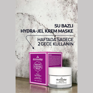 Mascarilla Nocturna Dermoday 8 Horas 50ml - Tratamiento Reparador Nocturno con Ácido Fólico y Polipéptidos en Hidrogel - Product Image 3