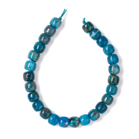 Perles rondes en apatite naturelle pour la fabrication de bracelets, perles d'espacement rondes de 7x8mm pour la création de bijoux, pierres précieuses pour colliers et boucles d'oreilles DIY