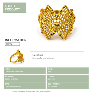 Bague de cocktail papillon dorée avec sertissage pavé, style glamour pour femme, bijoux de fête - Product Image 2