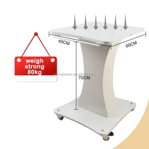 4 Wheels Large Size Stand Desktop Trolley Cart Holder Rolling Trolley For Beauty Salon Spa Machine