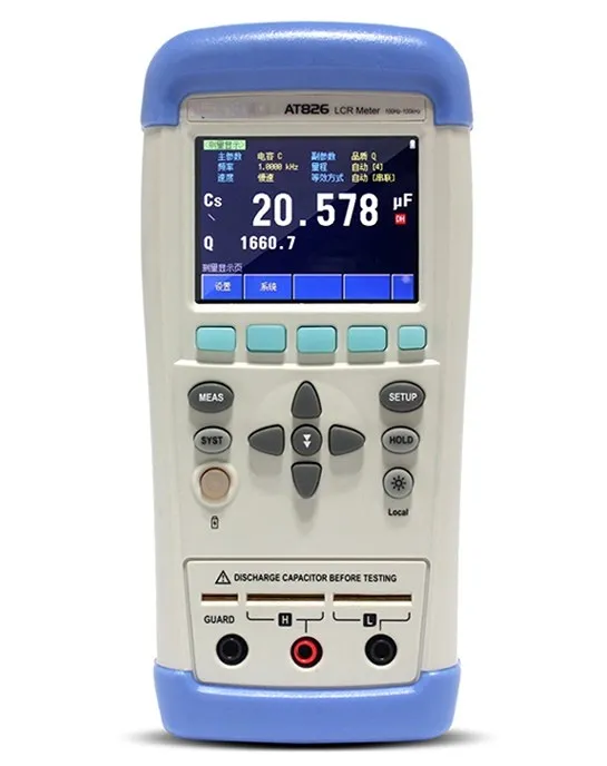 100Hz ~ 10KHz Lcr Meter Kapasitansi Meter ESR Meter AT825