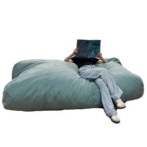 Wholesale <strong>Grey</strong> Living Room Earth Mat Lazy Chair Sofa <strong>Bean</strong> <strong>Bag</strong> No Filling Floor Cushion Sofa - Product Image 3