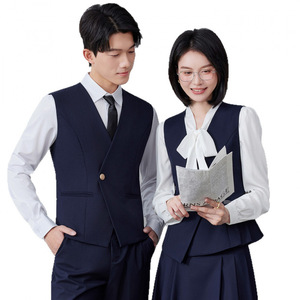 Professional Suits For Men And Women Executive Formal Wear Hotel Reception Uniform Midi Skirt Business Workwear Unisex Summer - Product Image 5