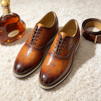 Chaussures en cuir pour hommes, baskets habillées à semelle épaisse, chaussures décontractées de bureau confortables, chaussures de marche décontractées