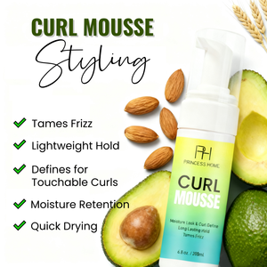 <span class=keywords><strong>Mousse</strong></span> coiffante anti-frisottis à tenue forte, enrichie à l'huile d'olive, non grasse, <span class=keywords><strong>pour</strong></span> boucles élastiques, marque privée - Product Image 2