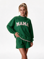 Ensemble complet : Sweat-shirt à col montant pour femme 2026, coupe oversize courte, pour adolescentes, ample, à manches longues, mode hiver