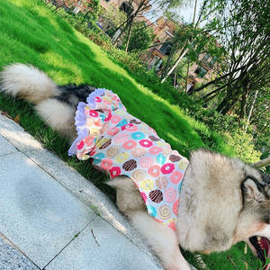 Gaun Anjing Peliharaan Motif Klasik Fashion Allah Golden Retriever Pakaian Anjing Besar - Product Image 6