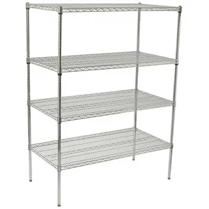 Wire Shelf Material Storage Rack ESD Shelf Industrial Storage Chrome Plated ESD Carts