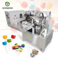 Volledig automatische snoepgoedvormende machine voor kleine harde snoepjes/lollipops met vulling, productielijn
