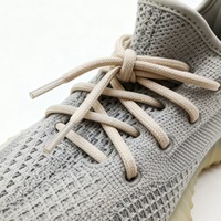 Lacets de remplacement unisexes en polyester textile de couleur unie, ronds, durables, de 5 mm, pour baskets, bottes Martin et chaussures de sport d'extérieur