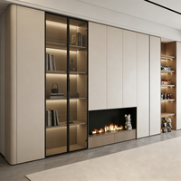 Armoires de rangement modulaires modernes en bois massif personnalisées pour salon - Écologiques et durables - Vente directe d'usine et vente en gros