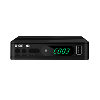 Decodificador Digital DVB T2 1080P para Malasia y Rusia, MPEG 4 TDT con Sistema Operativo FTA