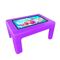 Mesa de Juego Inteligente Educativa de 32 Pulgadas o Android, Pantalla Táctil Capacitiva, Pantalla Dividida Interactiva, Multitáctil, Mesa de Centro