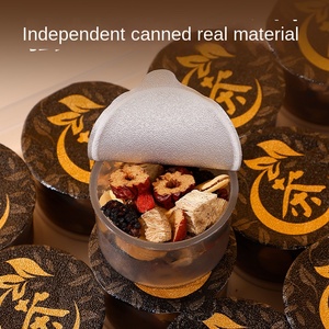 Mélange de Tisanes Bio aux Dattes Rouges, Longanes et Baies de Goji pour la Beauté et l'Amincissement des Femmes – Huit Trésors, Camélia, Cinq Trésors – Petit Pot - Product Image 4