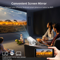 Nouveau projecteur intelligent portable Full HD 4K pour la maison, Android BT 5G double fréquence, projecteur à tube Cannon, projecteur de cinéma maison