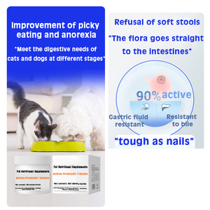 อาหารเสริมโปรไบโอติกสำหรับแมวและสุนัขโปรไบโอติกแบบ dual-action Probiotics และแท็บเล็ตโปรไบโอติกประสิทธิภาพสูง - Product Image 6