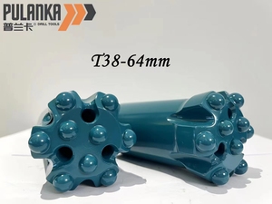 64 ، خيط T38 12 كربيد YK05 45Crnimov أعلى مطرقة تنورة بت لجهاز حفر مناجم الصخور - Product Image 5
