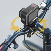 Prix usine 360 ° Rotation vélo support casque sangle monte Kit pour Gopro Hero 13 12 11 10 9 8 7 6 DJI Insta360 GO3 X3 X2