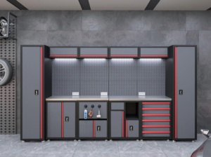 Heavy-Duty thép Modular hội thảo bàn làm việc nhà để xe máy trạm kim loại công cụ Tủ OEM công cụ lưu trữ Xe thiết bị ngực giỏ hàng - Product Image 2